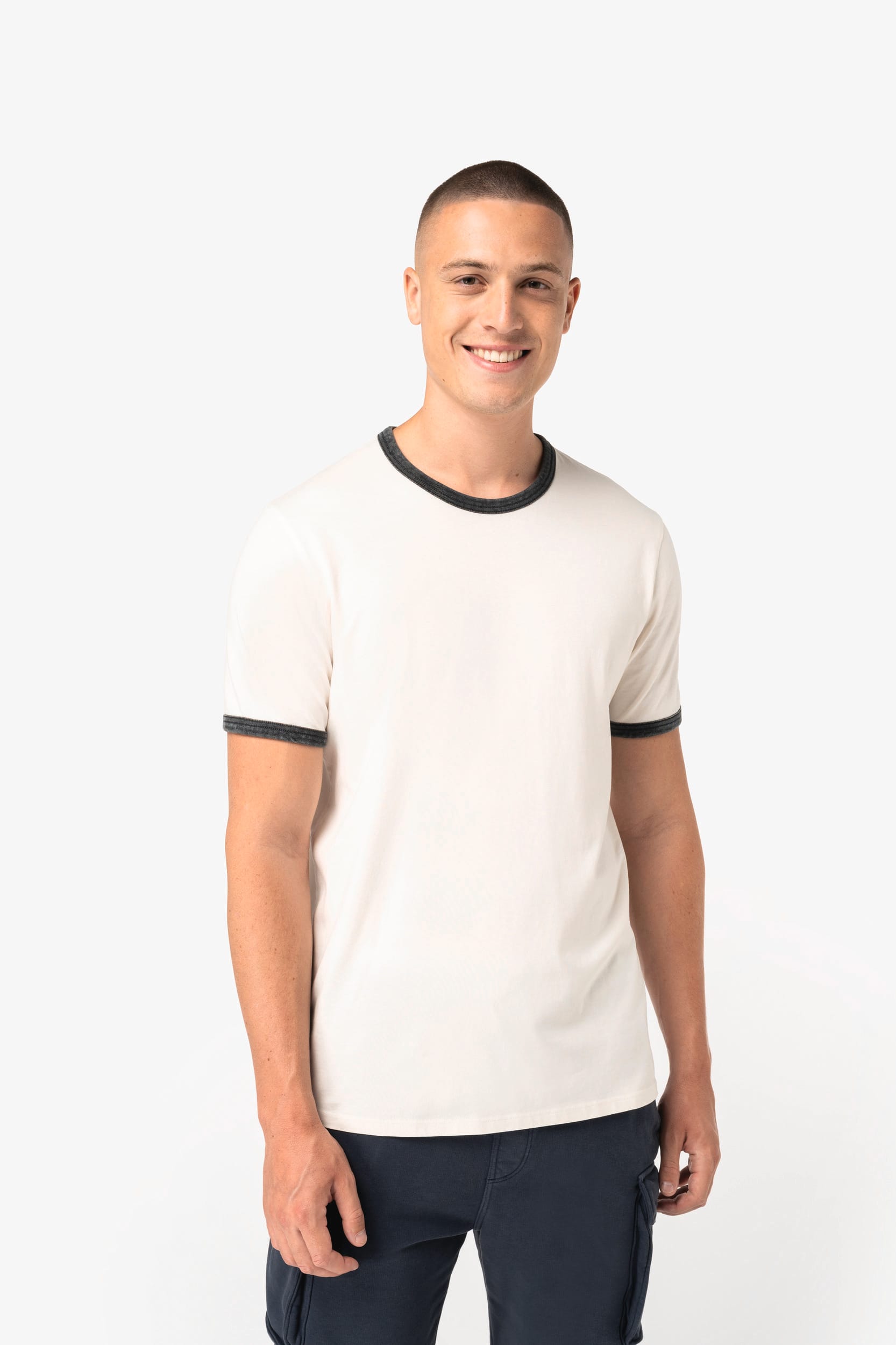 Ivory / Washed black