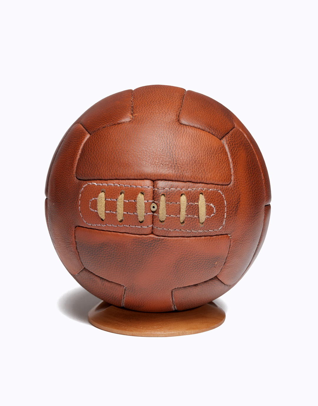 Ballon Foot Cuir Véritable OLD SCHOOL
