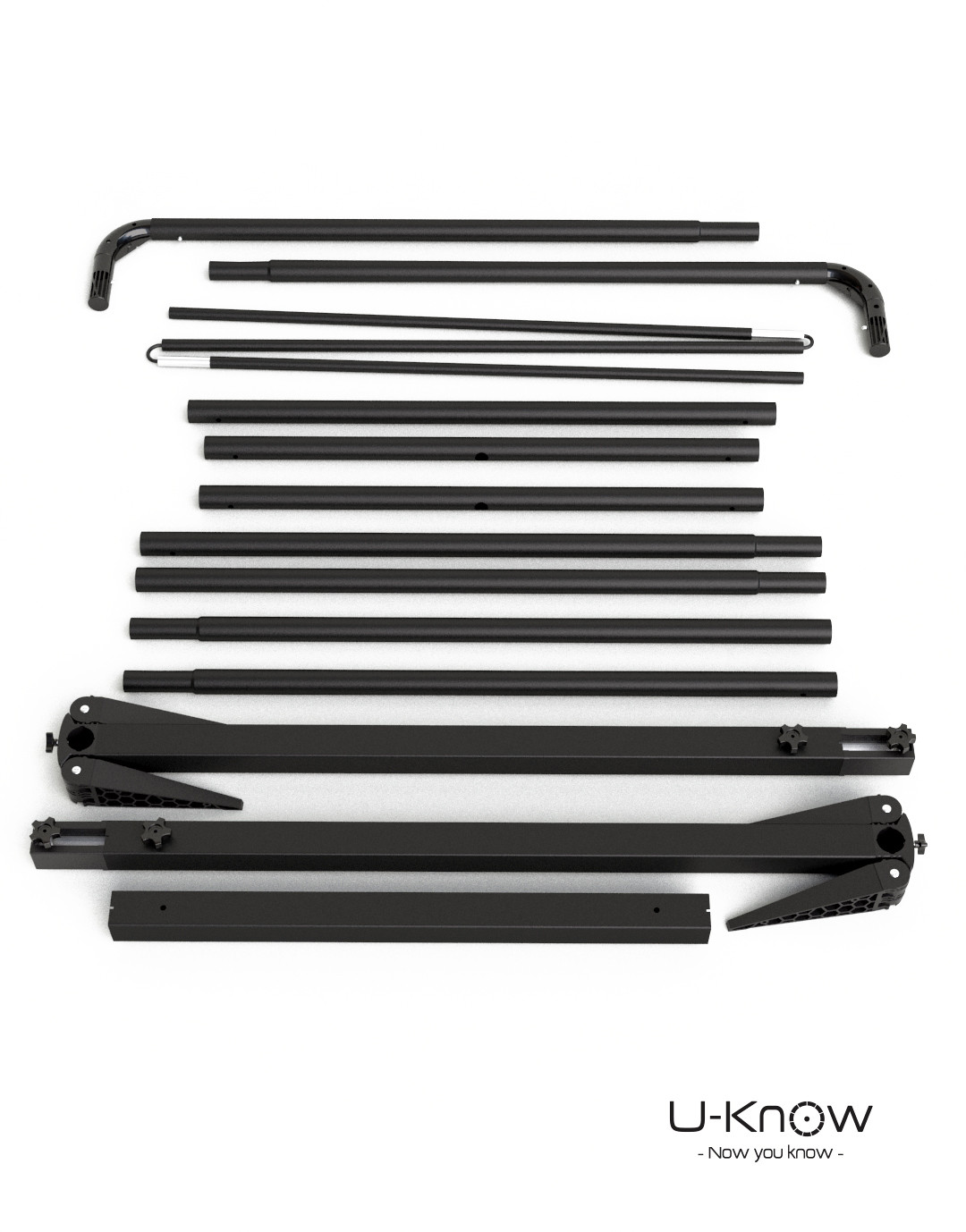 Stand aluminium noir 240x230cm + sac