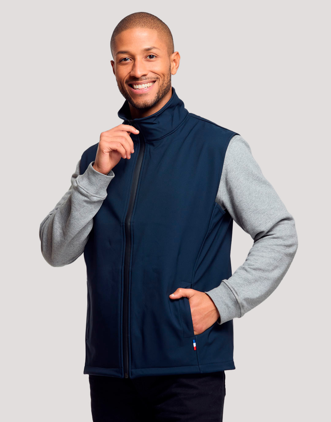 Bodywarmer softshell Homme Made in France