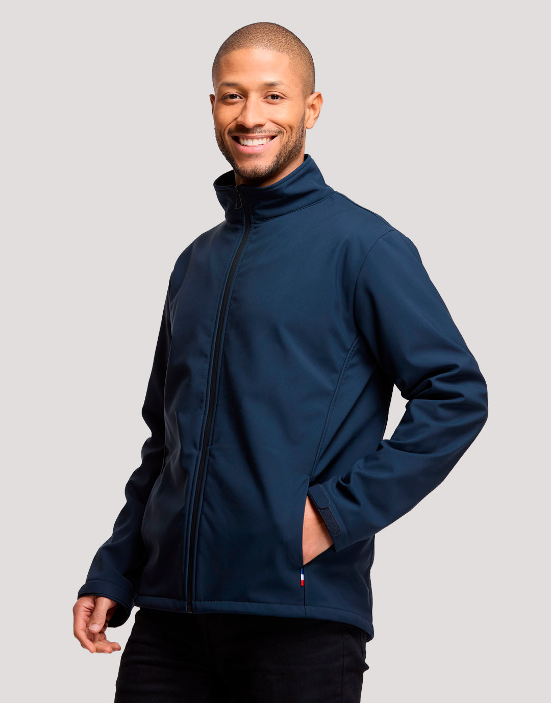 Blouson softshell Homme en polyester recyclé Made in France