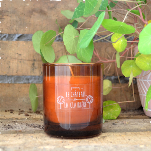 Verre ambré parfum forêt nordique