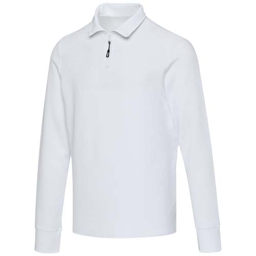 Polo unisexe de 245 g/m² Apollo à manches longues et demi fermeture éclair