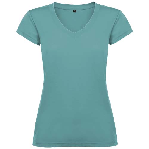 T-shirt de 155 g/m² Victoria à col en V et manches courtes pour femme