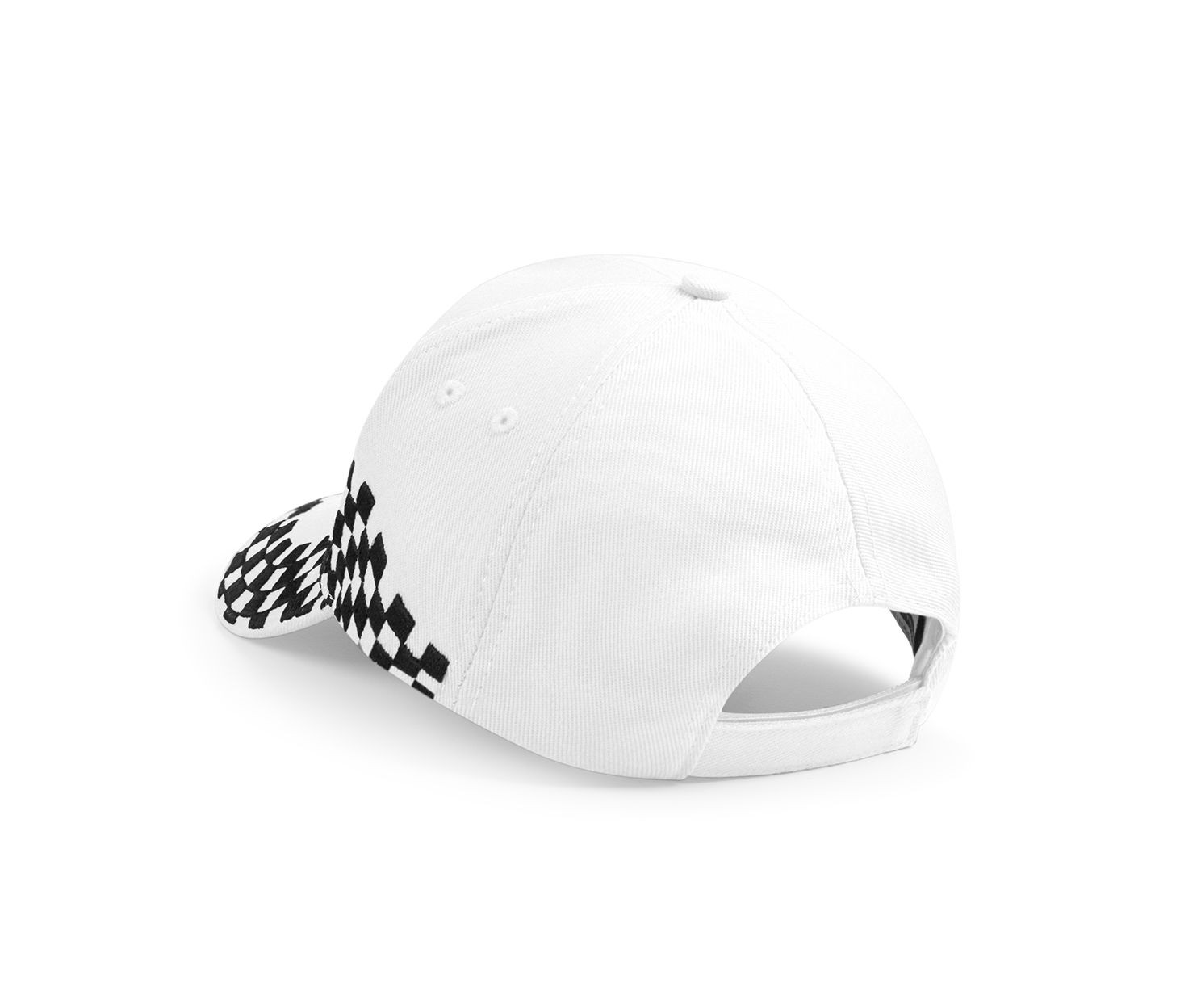 WHITE/DAMIER BLACK