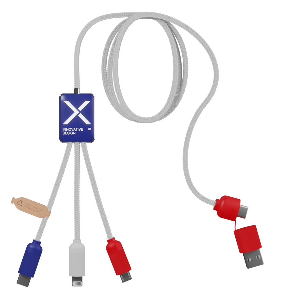 bleu / blanc / rouge - logo lumineux blanc