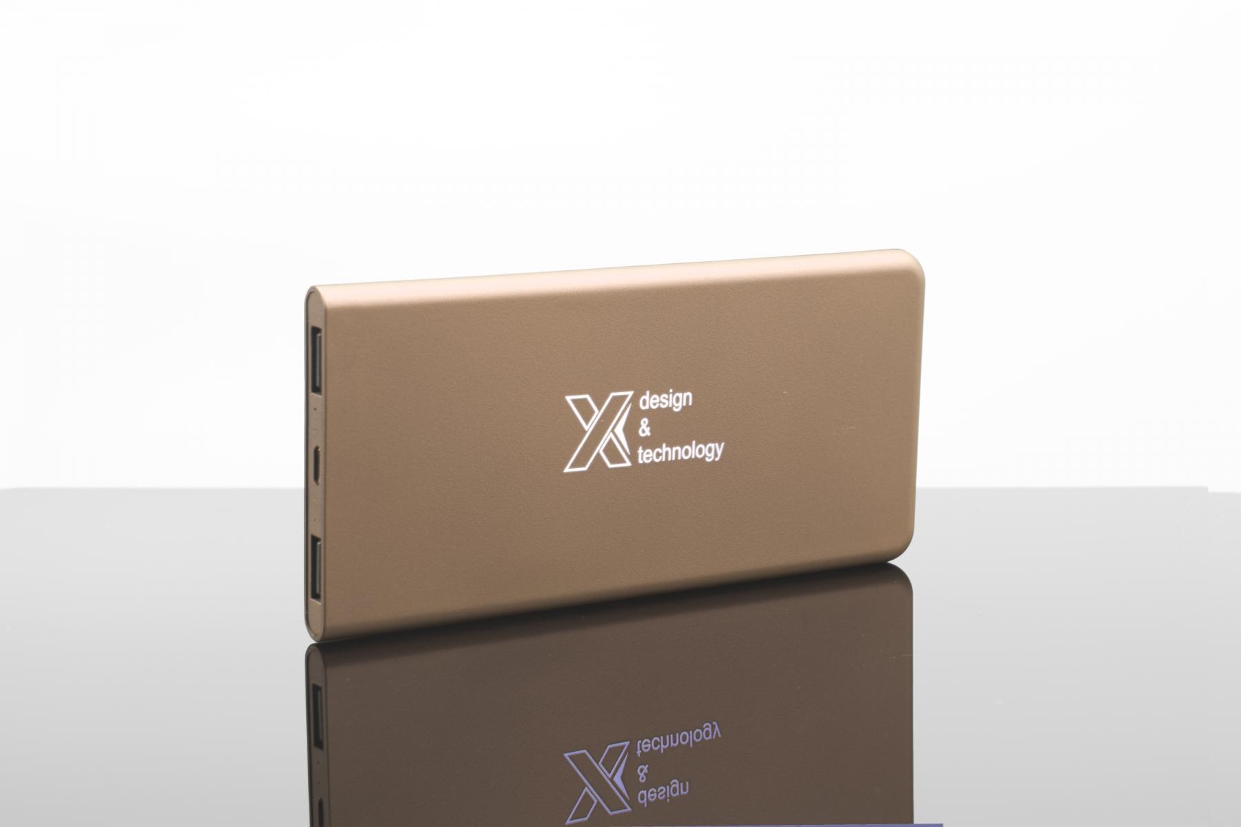 or - logo lumineux blanc
