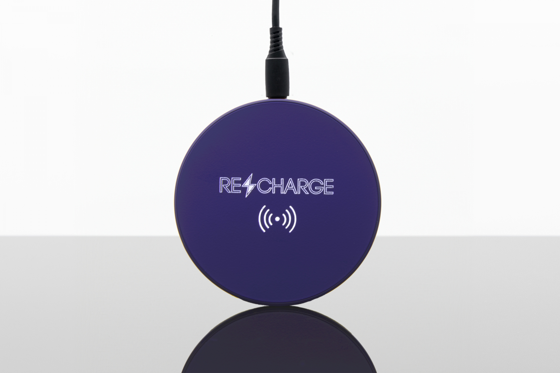 rouge - logo lumineux blanc