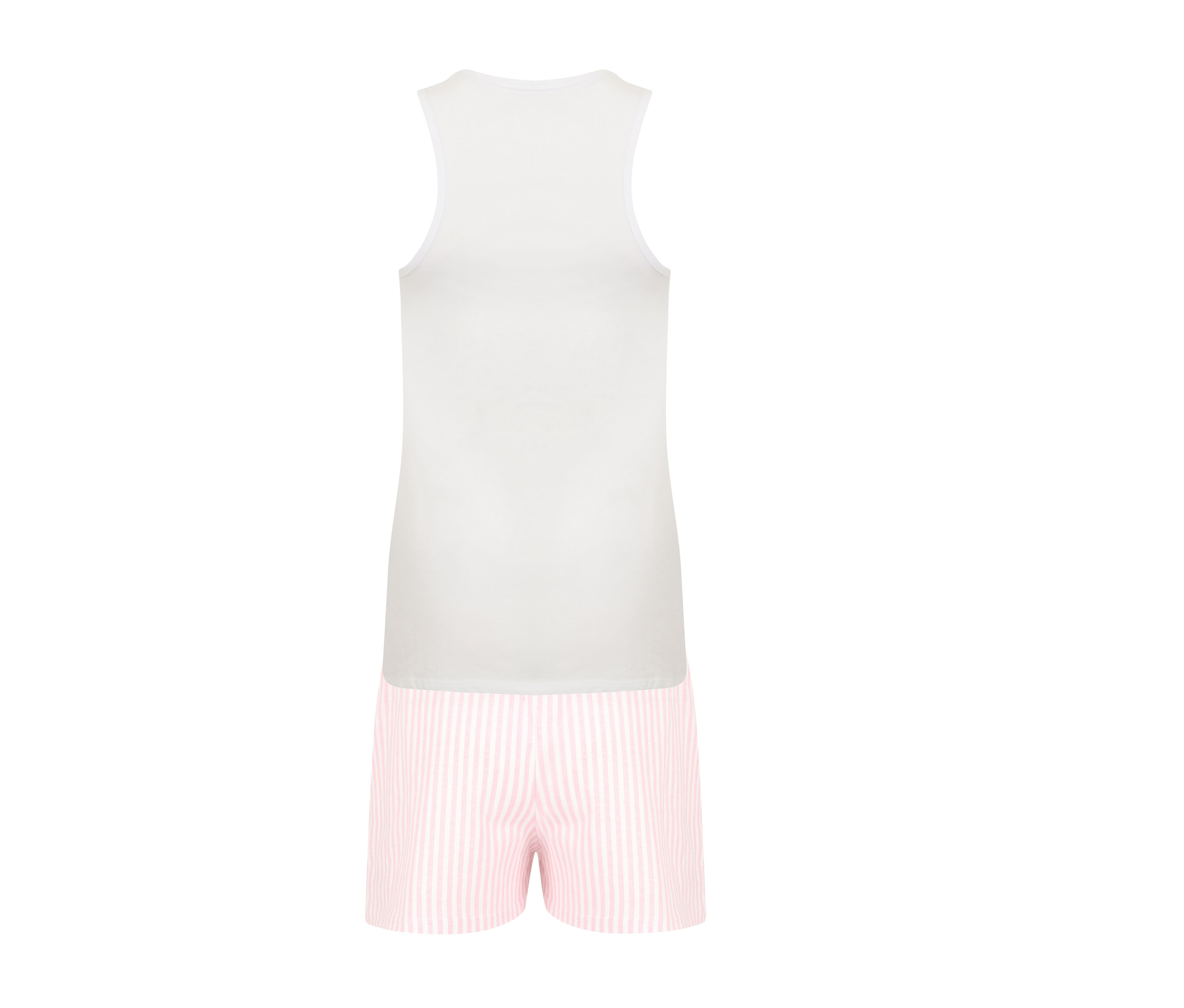 WHITE/WHITE PINK STRIPE