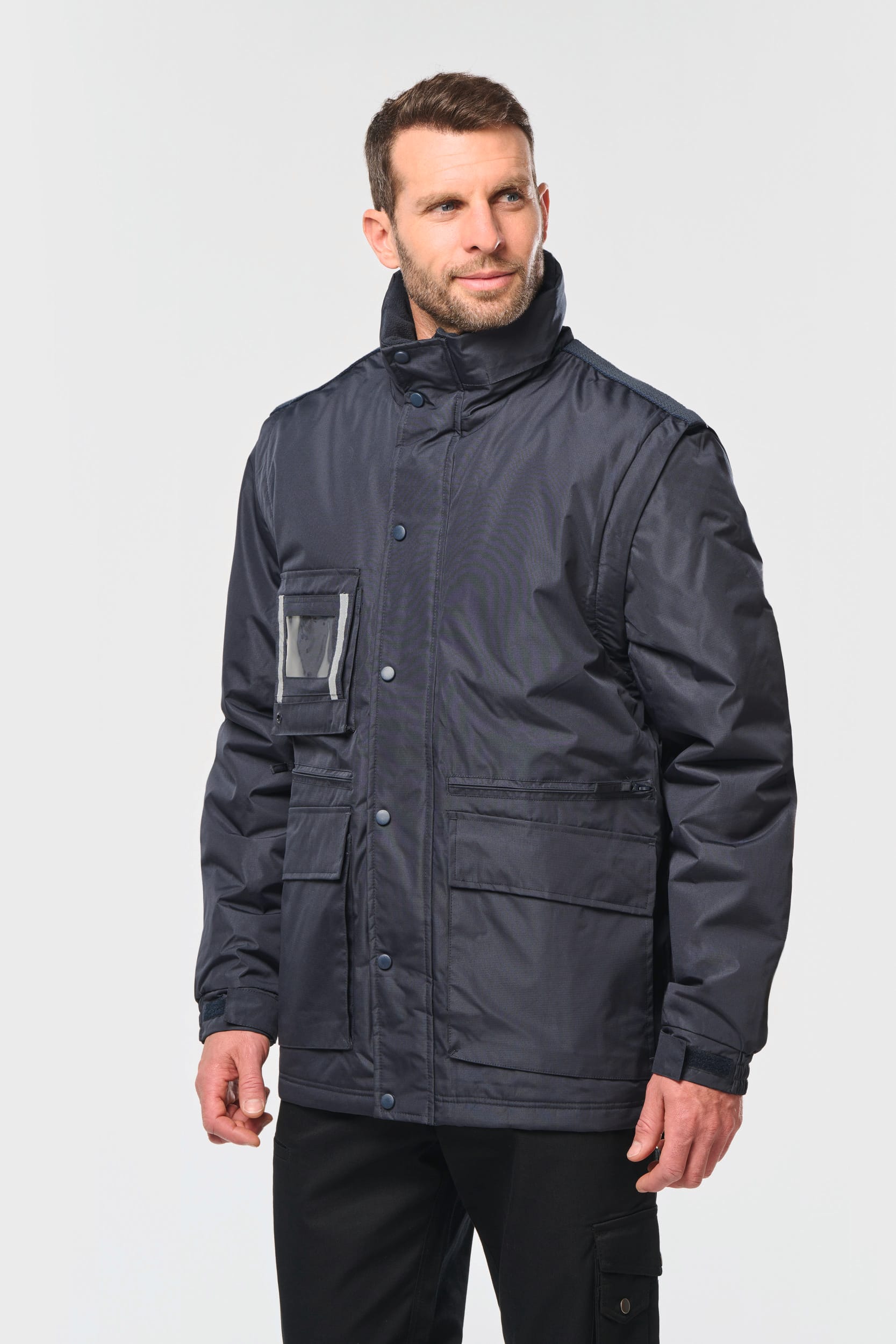 Parka workwear manches amovibles homme