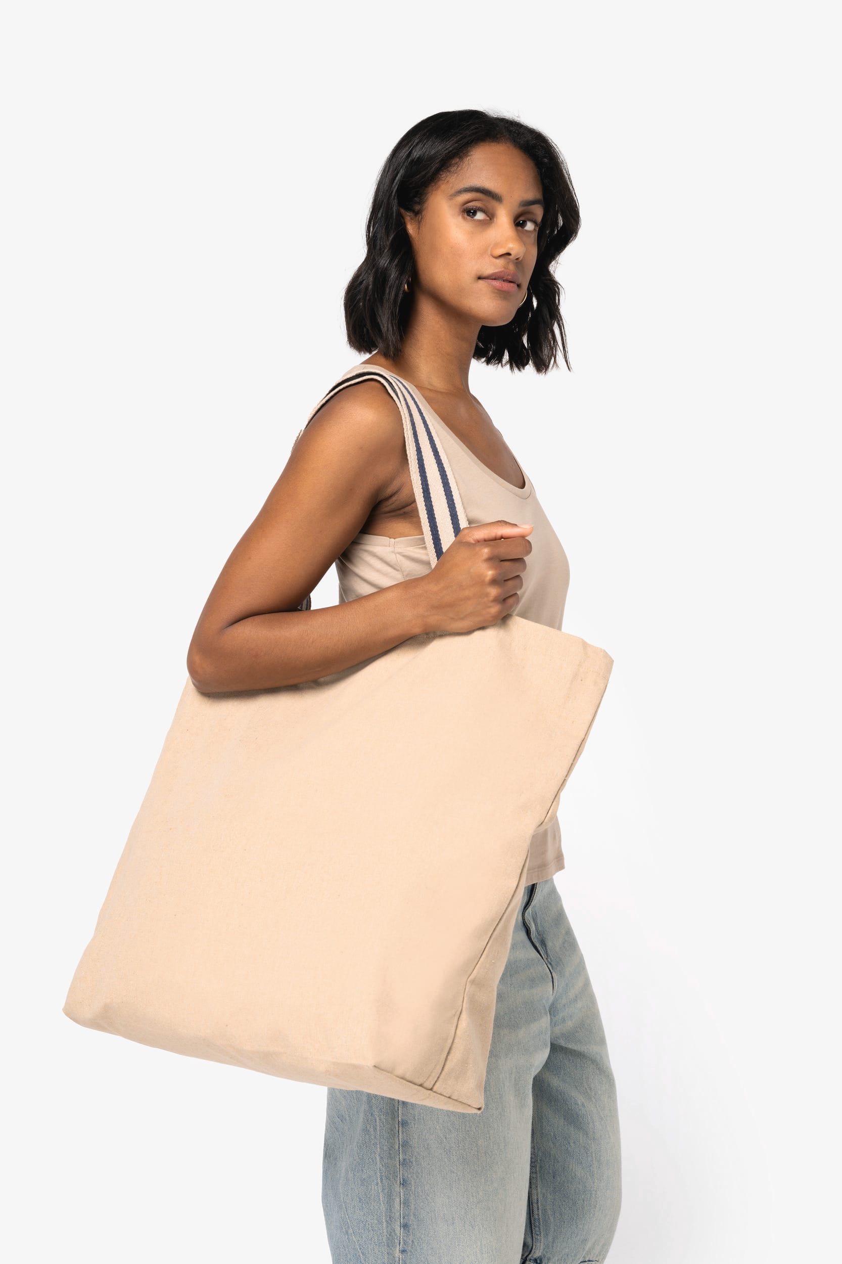 Hemp / Desert Sand / Horizon Blue Stripe