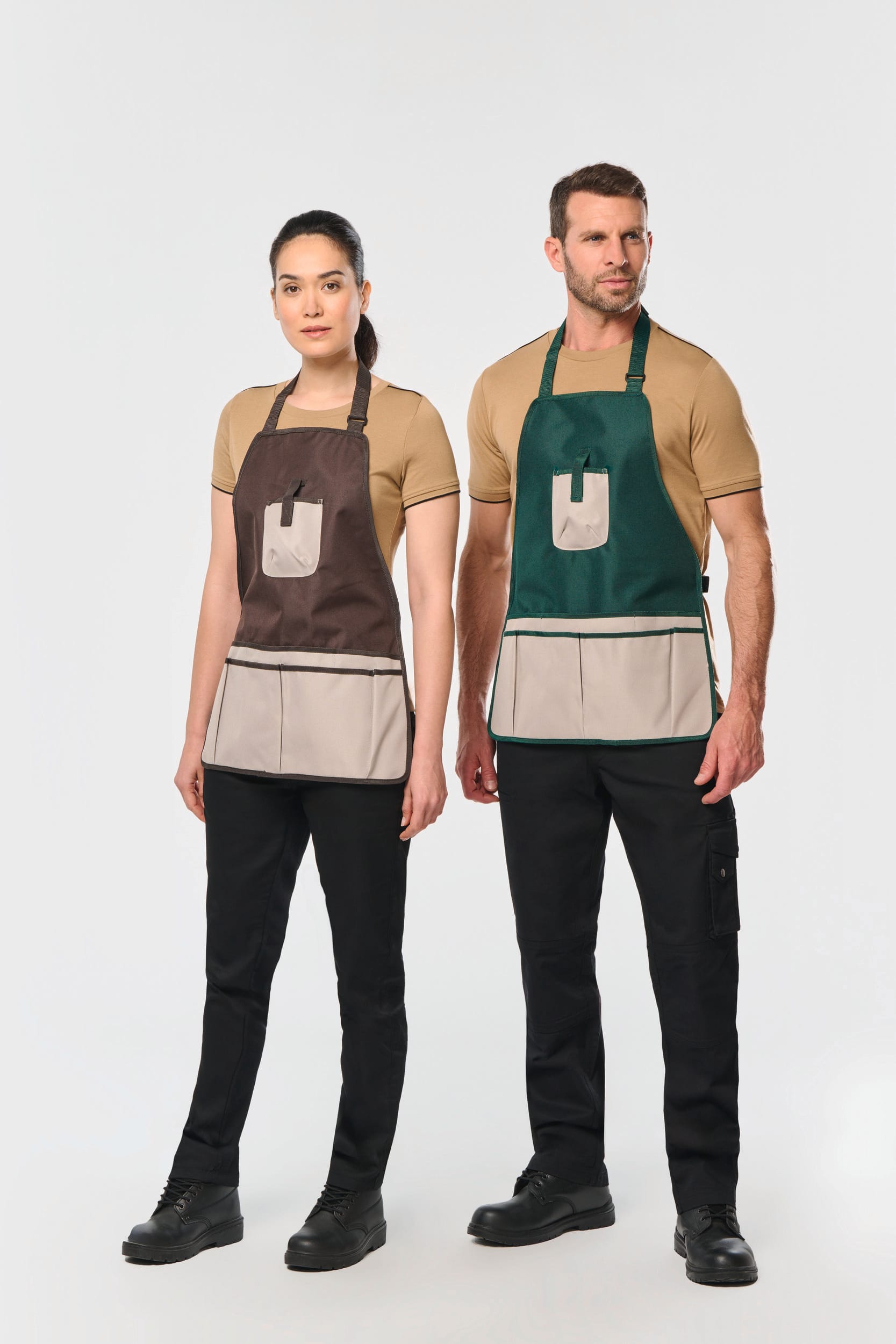 Bottle Green / Beige