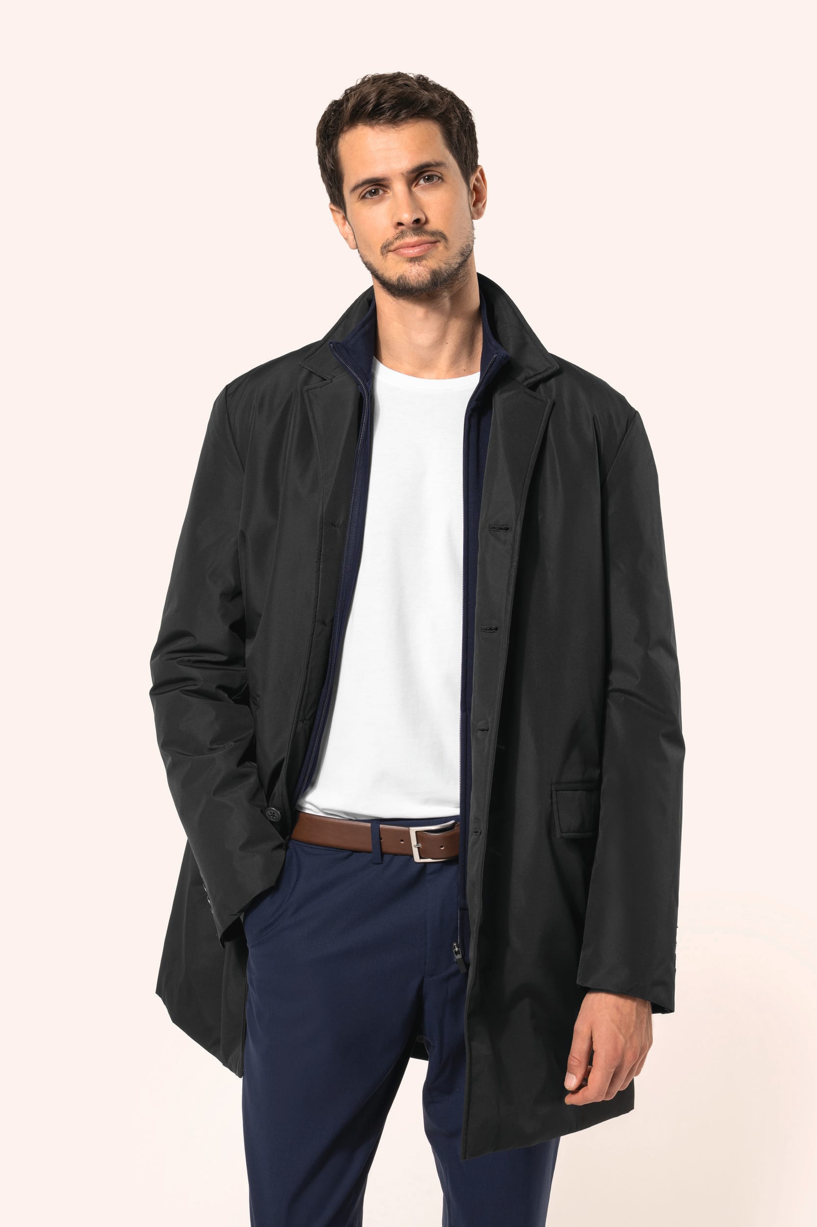 Trench structuré homme