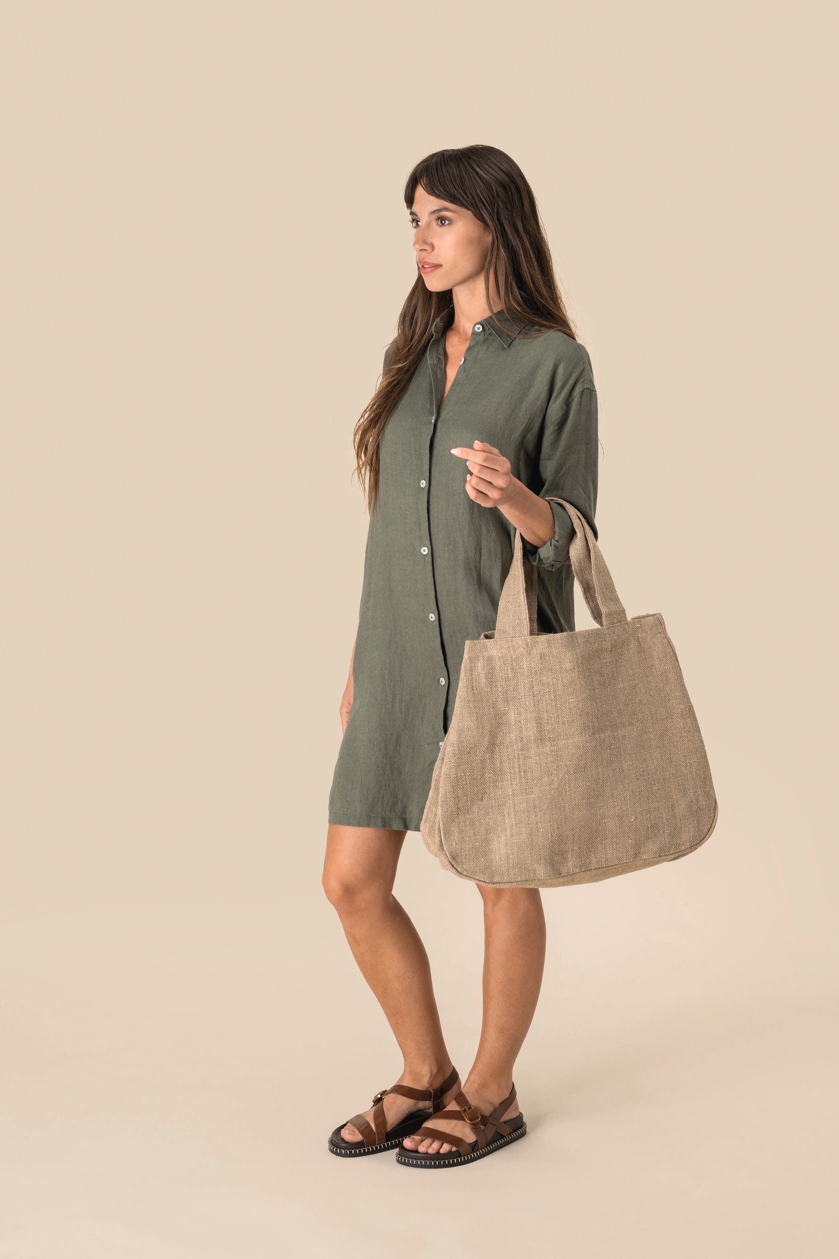 Sac shopping en jute