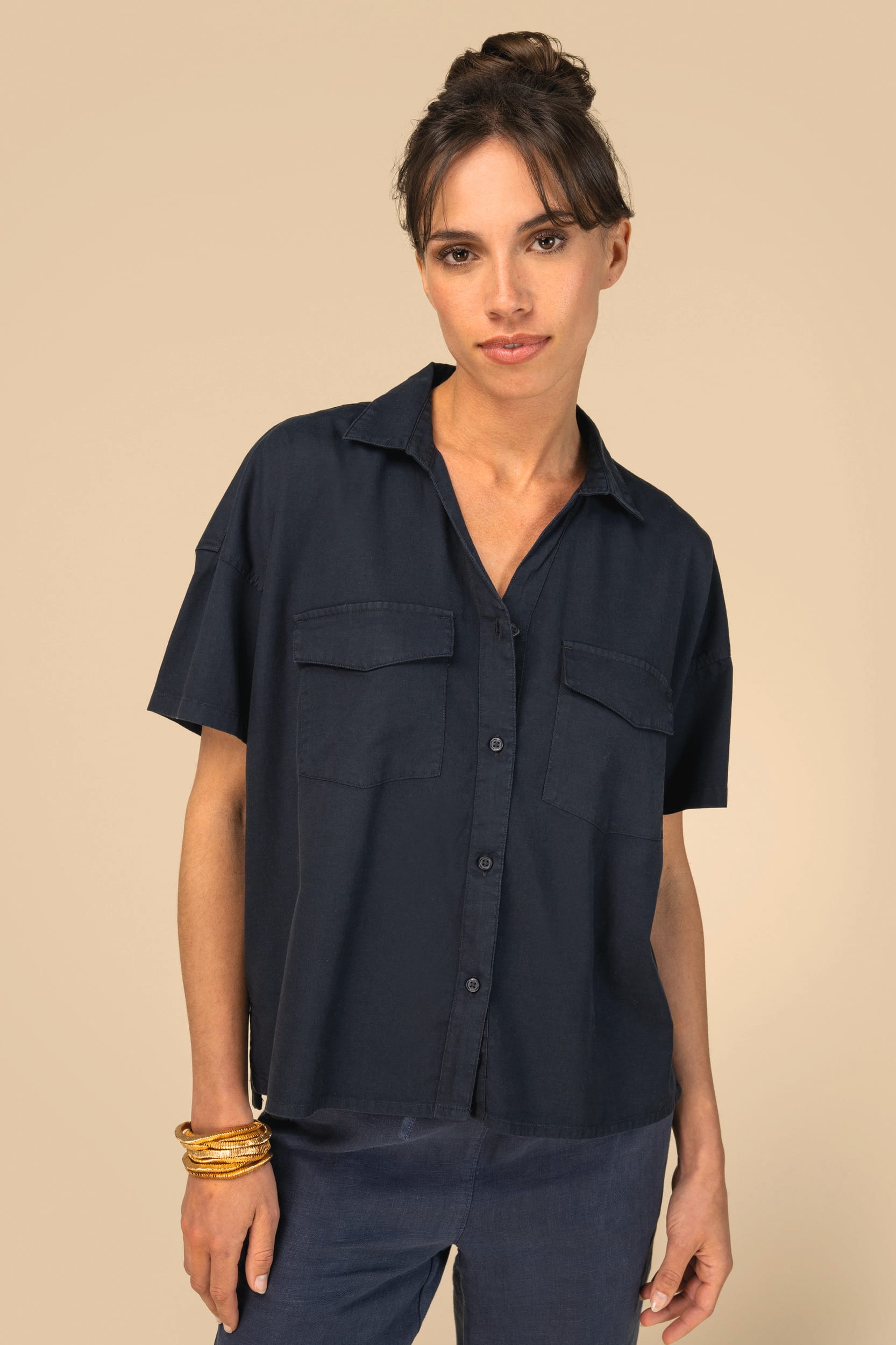 Washed Dark Navy