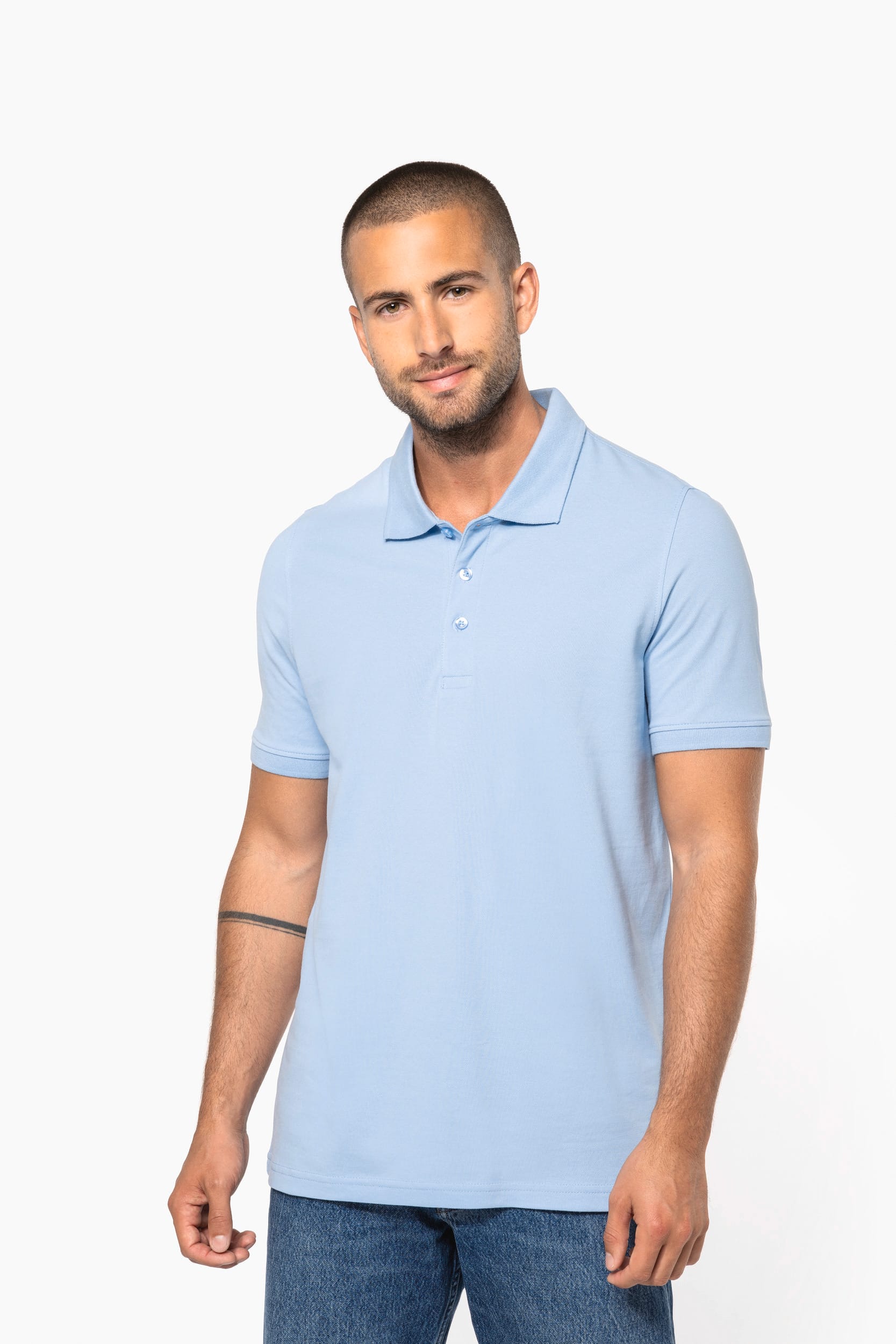 Polo piqué manches courtes homme
