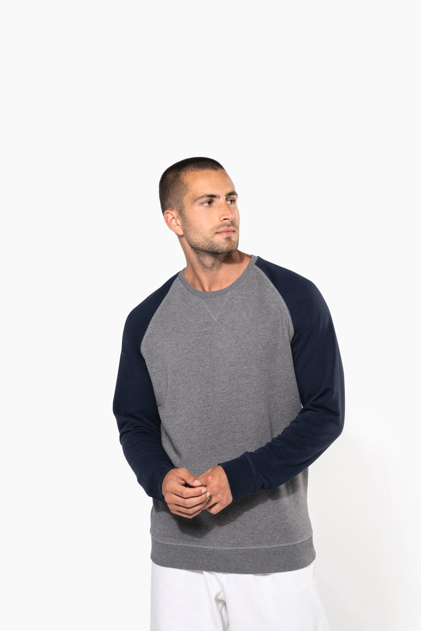 French Navy Heather / Grey Heather