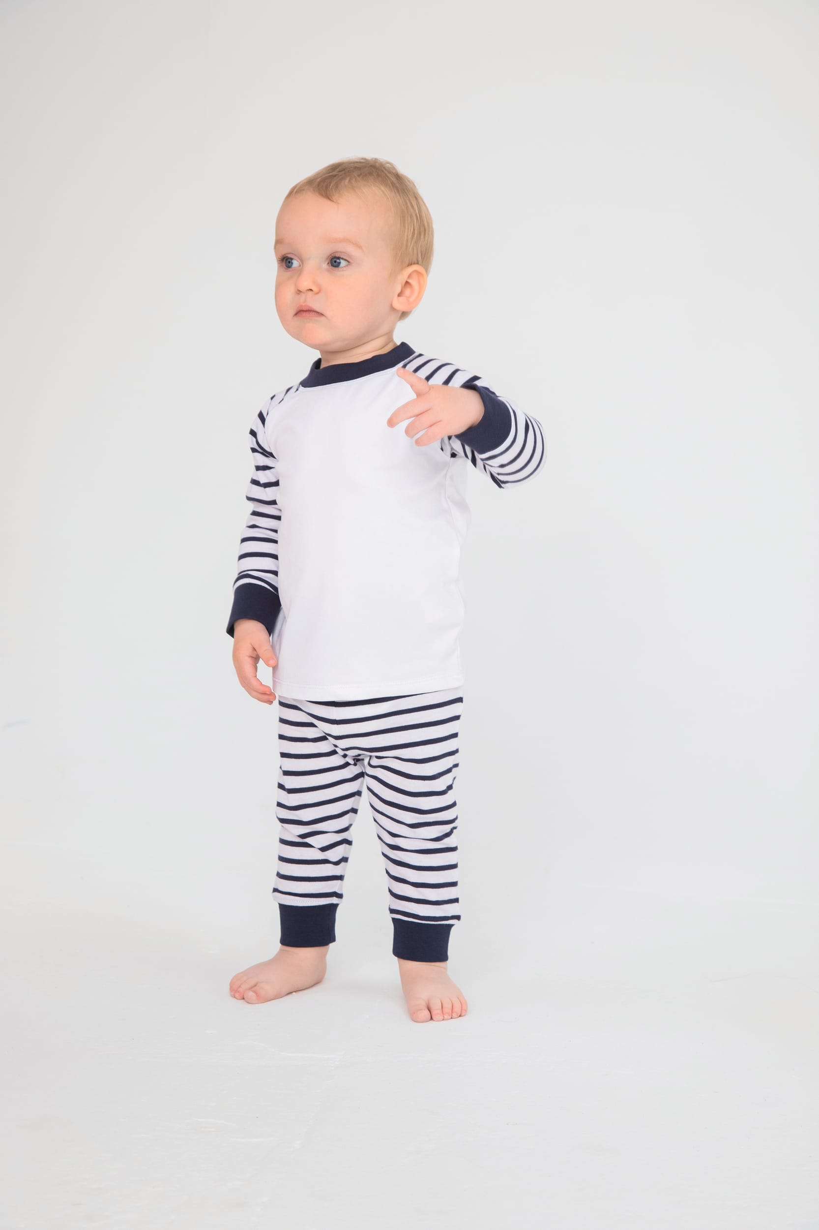Navy / White
