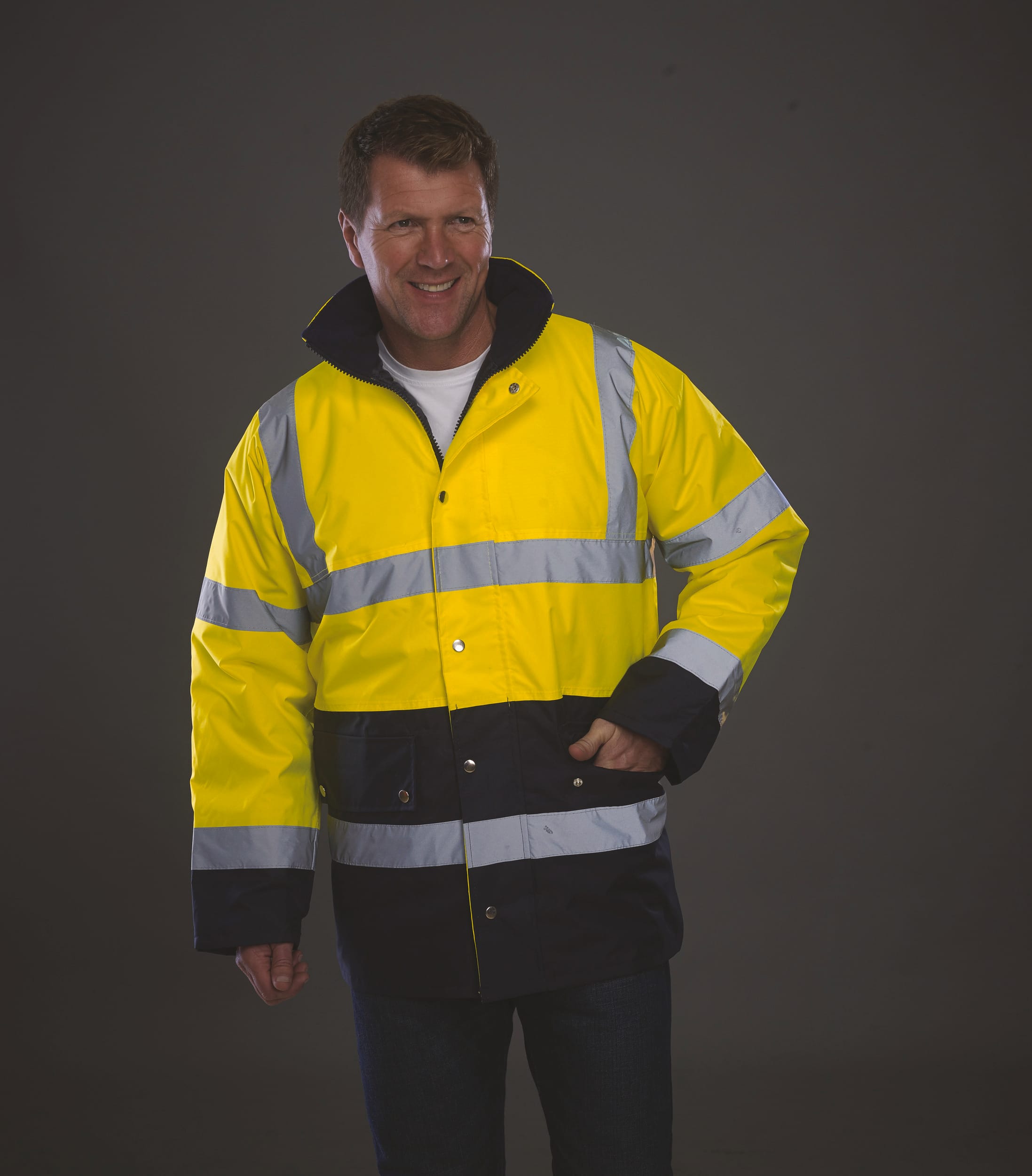 Hi Vis Orange / Navy