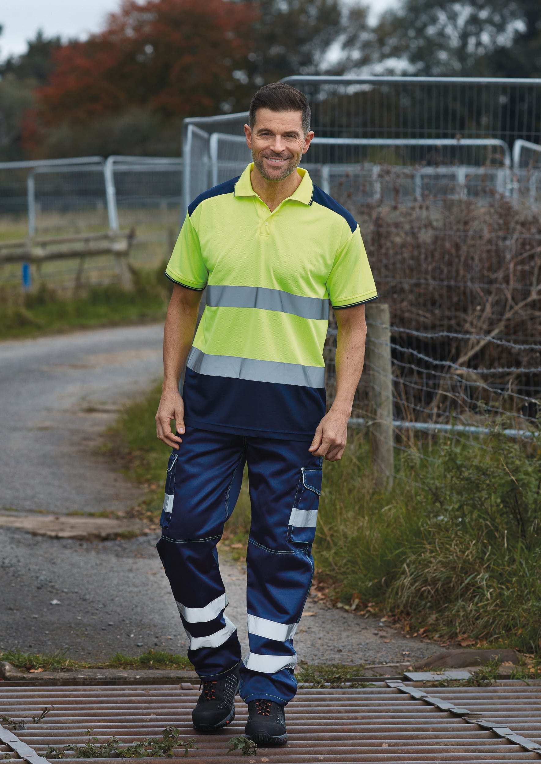 Hi Vis Orange / Navy