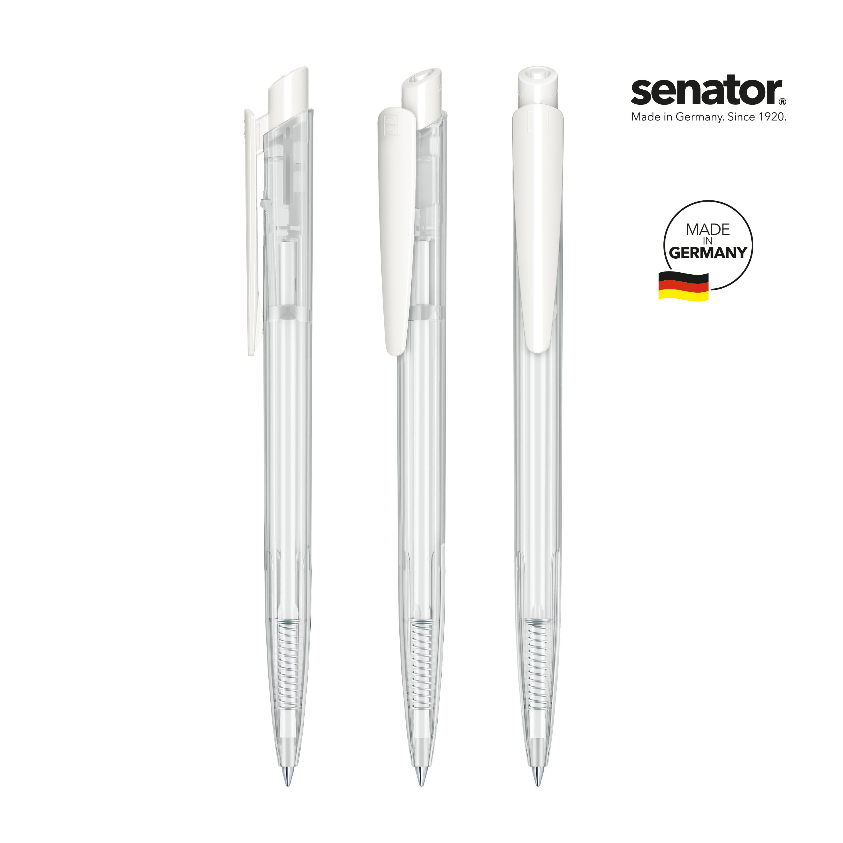 transparent / blanc