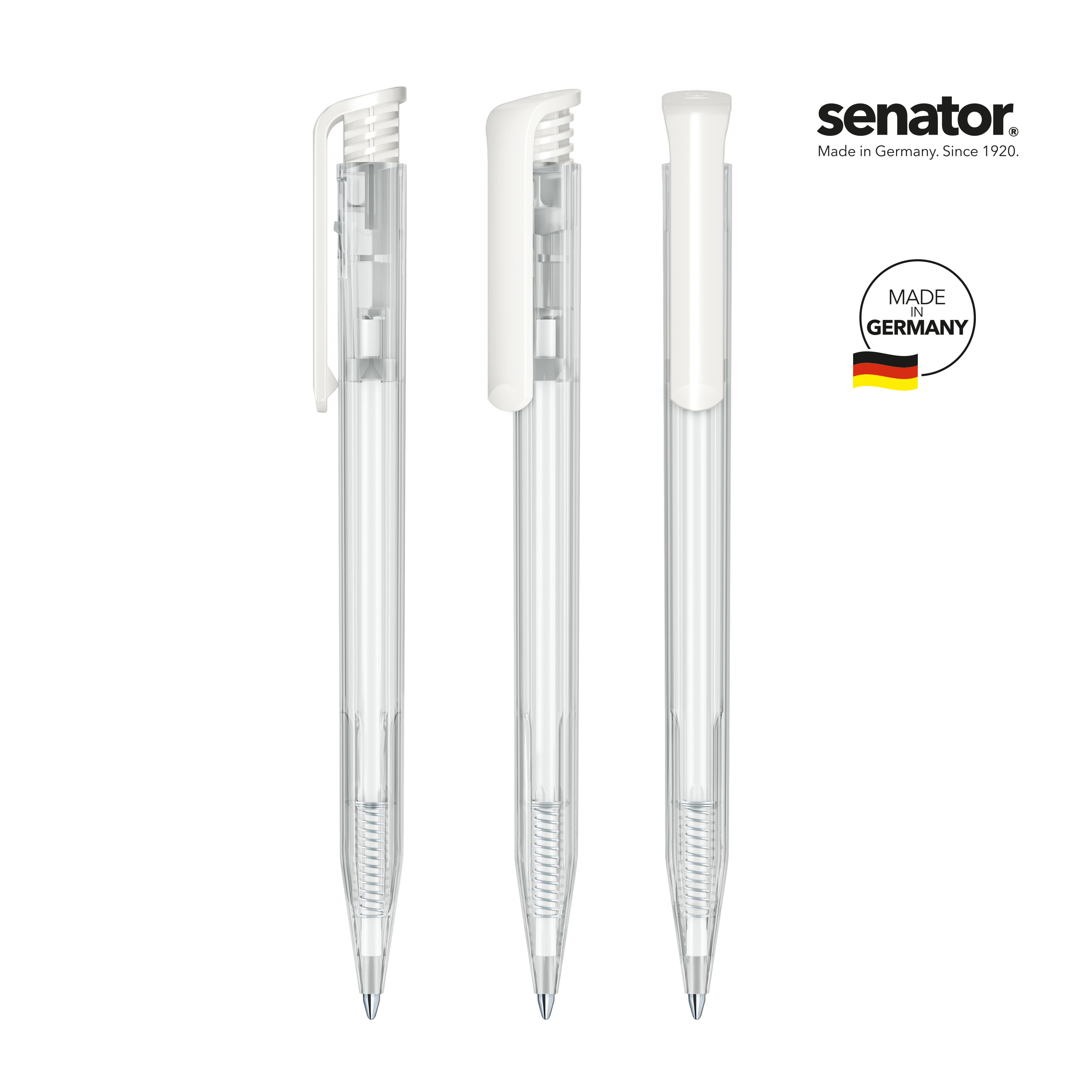 transparent / blanc